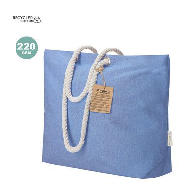 Bolsa algodón reciclado 220g con asas trenzadas
