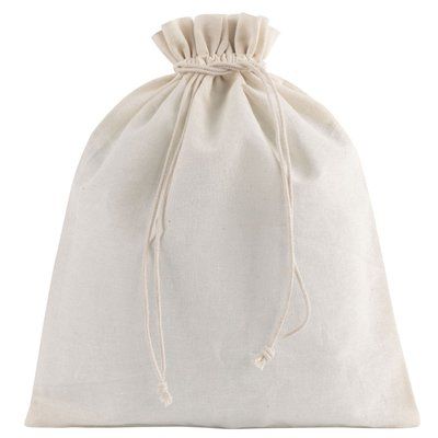 Bolsa de algodón reciclado 25 x 30 cm Natural