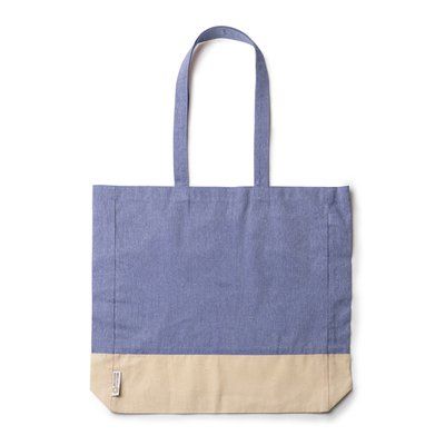 Bolsa de algodón reciclado bicolor Royal