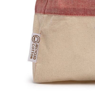 Bolsa de algodón reciclado bicolor