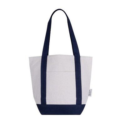 Bolsa de algodón reciclado con bolsillo frontal Azm