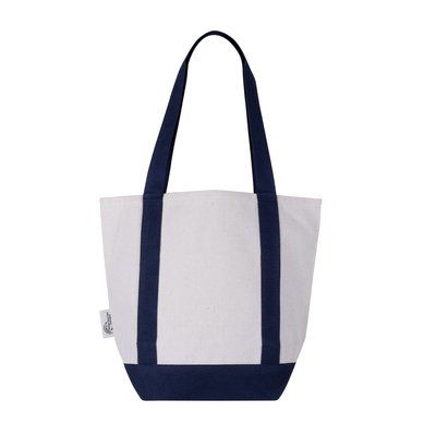 Bolsa de algodón reciclado con bolsillo frontal