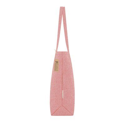 Bolsa algodón reciclado fuelle asas largas