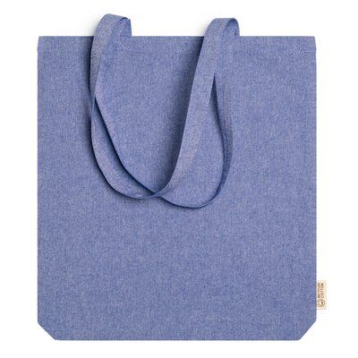 Bolsa de algodón reciclado jaspeado Royal