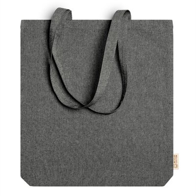 Bolsa de algodón reciclado jaspeado