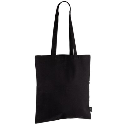 Bolsa de algodón reciclado negro Negro