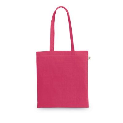 Bolsa de algodón reciclado y poliéster rPET Rosa
