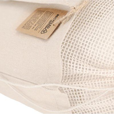 Bolsa algodón reciclado con redecilla