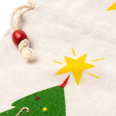 Bolsa de algodón para regalo navideño