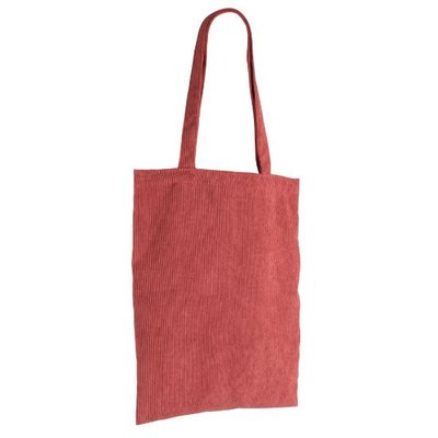 Bolsa de asas largas de pana Teja
