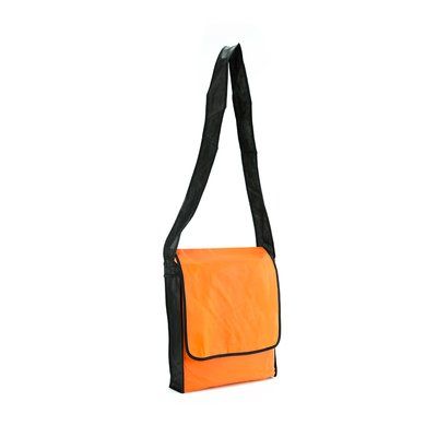 Bolsa bandolera bicolor con solapa en non woven Nara