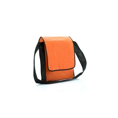 Bolsa bandolera bicolor con solapa en non woven