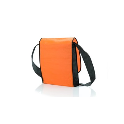 Bolsa bandolera bicolor con solapa en non woven