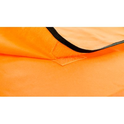 Bolsa bandolera bicolor con solapa en non woven