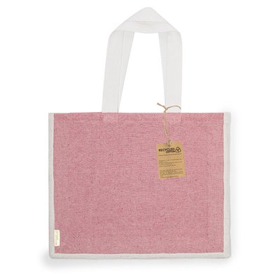 Bolsa Bicolor de Algodón y Yute 8Kg Roj