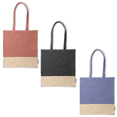 Bolsa bicolor de algodón