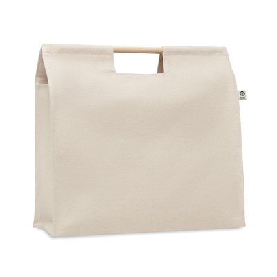 Bolsa Canvas de Compra con Asa de Bambú