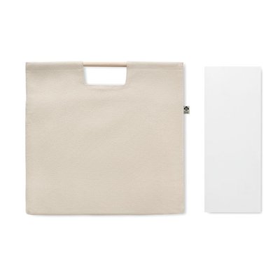 Bolsa Canvas de Compra con Asa de Bambú