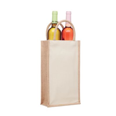Bolsa Canvas y Yute para Vino