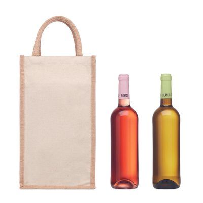 Bolsa Canvas y Yute para Vino