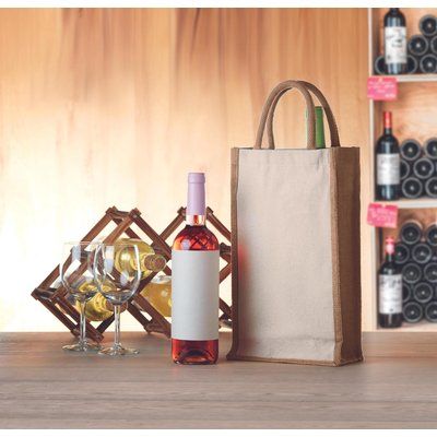 Bolsa Canvas y Yute para Vino