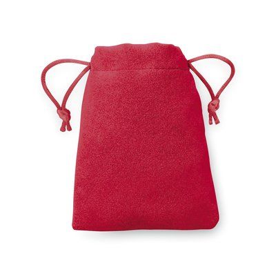 Bolsa de colores pequeña de antelina Roj