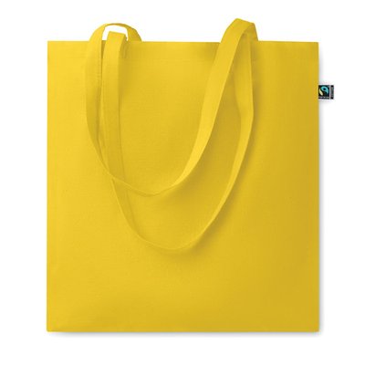 Bolsa Comercio Justo Asas Largas Amarillo