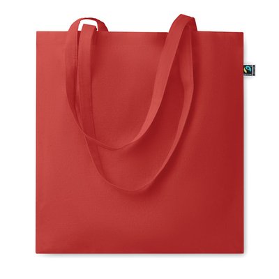 Bolsa Comercio Justo Asas Largas Rojo