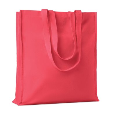 Bolsa compra algodón de colores reforzada de 140 g/m² Rojo