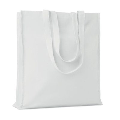 Bolsa compra algodón reforzada Blanco