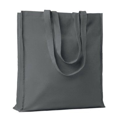Bolsa compra algodón reforzada Gris Piedra