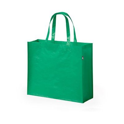 Bolsa de compra ecológica de plástico reciclado laminado Ver