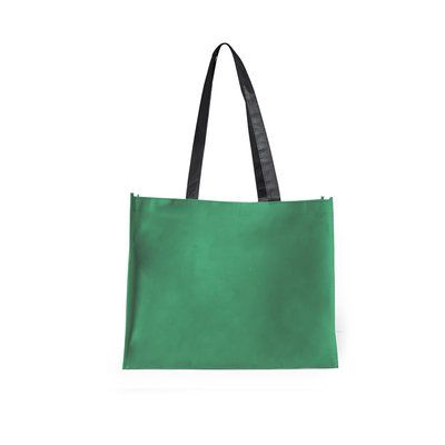Bolsa de compra en non woven grueso con asas negras Ver