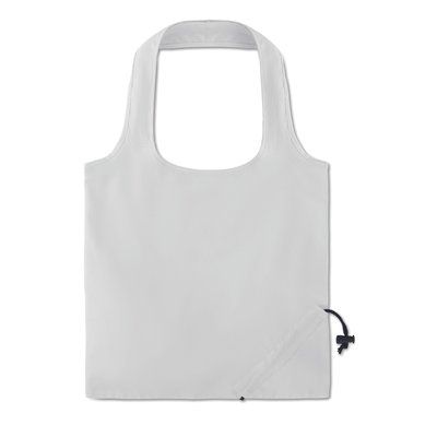 Bolsa compra plegable de algodon de colores 40 x 38 cm Blanco