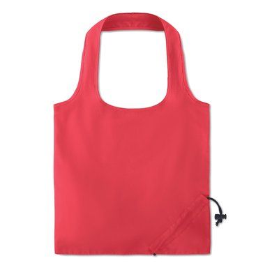 Bolsa compra plegable de algodon de colores 40 x 38 cm Rojo