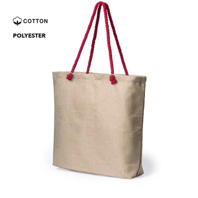 Bolsa de compra en poliéster con argollas metálicas