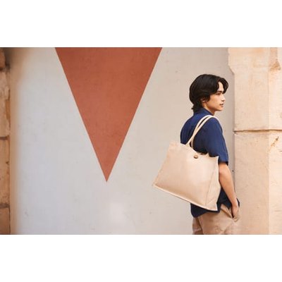 Bolsa de compra de yute y algodón