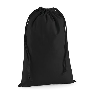 Bolsa con cordón de algodón Black XL