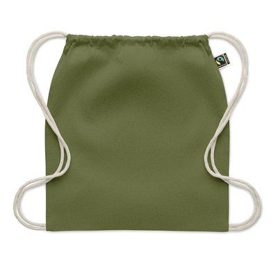 Bolsa de cuerdas de algodón Fairtrade 180 gr/m²