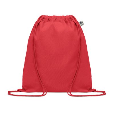 Bolsa Cuerdas Algodón Orgánico Rojo