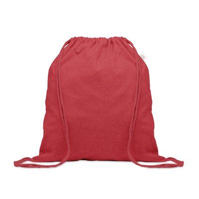 Bolsa de cuerdas algodón reciclado Rojo