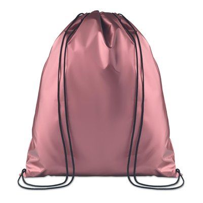 Bolsa de cuerdas con laminado brillante Rosa