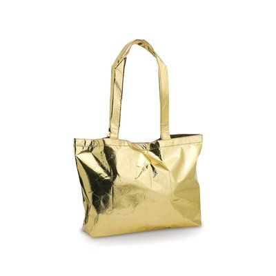 Bolsa de non-woven acabado metalico de 110 g/m² Oro