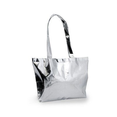 Bolsa de non-woven acabado metalico de 110 g/m² Plateado