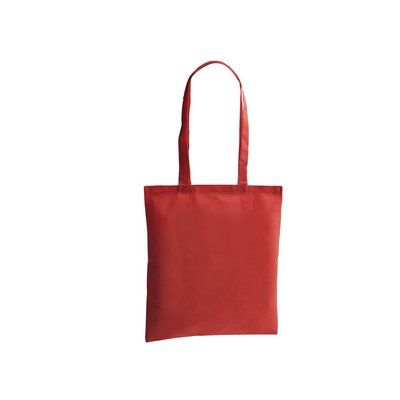 Bolsa de tela non-woven cosida 80 g/m² Rojo