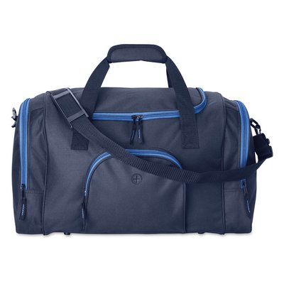 Bolsa de deporte con compartimentos laterales y frontal Azul