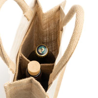 Bolsa con doble compartimento para botellas