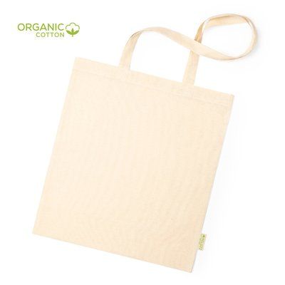 Bolsa ecológica de algodón orgánico con asas largas