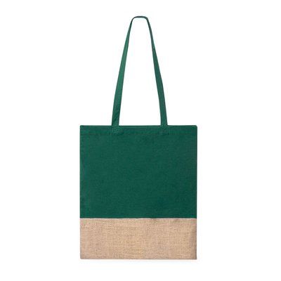Bolsa Ecólogica de Algodón y Yute Ver