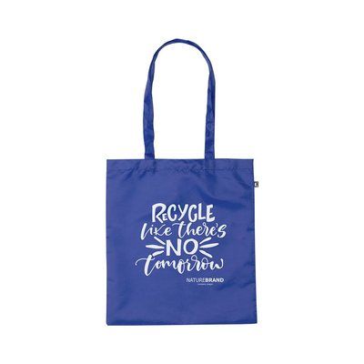 Bolsa ecológica en PET reciclado 38x42 cm Azul